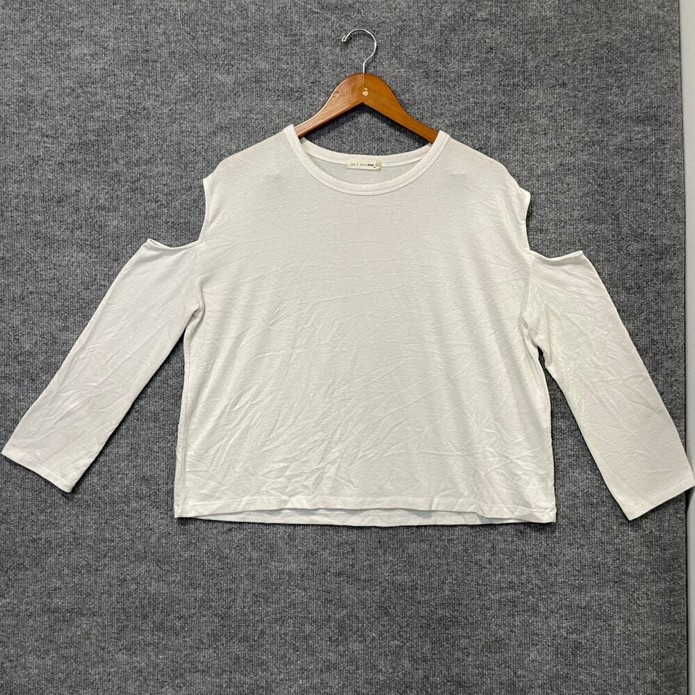 Rag and Bone Jean Womens Small Petite Off Shoulder Long Sleeve Shirt